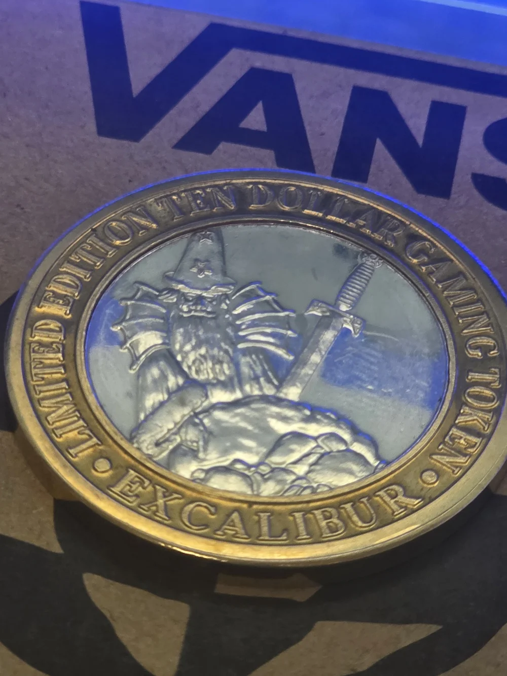 Excalibur Hotel Las Vegas $10 Limited Edition .999 Pure Silver Merlin Token